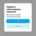 Отзыв о AVITO.ru: Заблокировали профиль